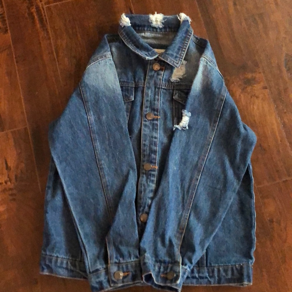 Boys Distressed Denim Jacket